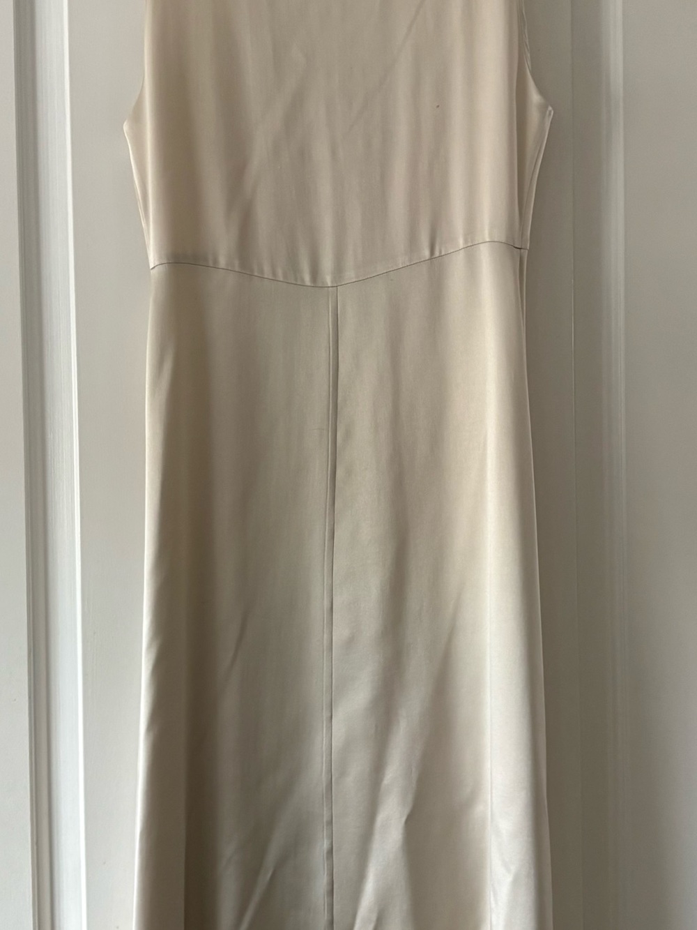 DKNY Silk button down dress in Concrete Beige - Picture 3 of 5